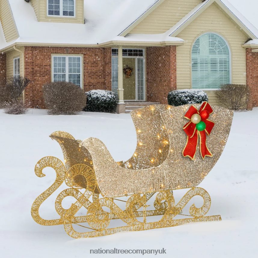 decoration | National Tree Company 38in Santas Sleigh with LED Lights F2L4F607